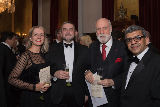 Steve Smith and friends with Vint Cerf at the ISSA Annual Dinner